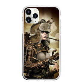 Чехол для iPhone 11 Pro матовый с принтом Девушка steampunk в городе Новоалтайск, Силикон |  | девушка steampunk | киберпанк | очки | шапка