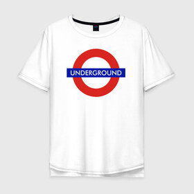 Мужская футболка хлопок Oversize с принтом Underground в городе Новоалтайск, 100% хлопок | свободный крой, круглый ворот, “спинка” длиннее передней части | hip hop | rap | russian | андеграунд