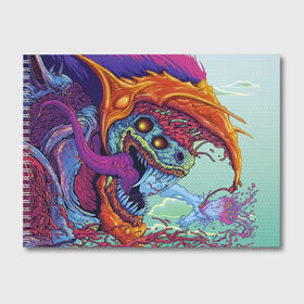 Альбом для рисования с принтом Hyper beast в городе Новоалтайск, 100% бумага
 | матовая бумага, плотность 200 мг. | counter strike | cs | hyper beasthyper beast