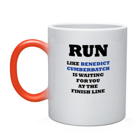 Кружка хамелеон с принтом Run Like Benedict Cumberbatch в городе Новоалтайск, керамика | меняет цвет при нагревании, емкость 330 мл | Тематика изображения на принте: bbc | benedict | cumberbatch | dead | detective | doctor | freeman | holmes | john | martin | potato | sherlock | watson | бенедикт | ватсон | детектив | доктор | камбербэтч | мартин | мориарти | профессор | фримен | холмс | шерлок