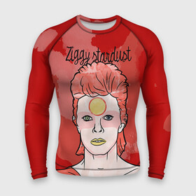 Мужской рашгард 3D с принтом Ziggy Stardust в городе Новоалтайск,  |  | bowie | david | ziggy stardust | боуи | дэвид | музыкант | певец | рок