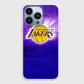 Чехол для iPhone 13 Pro с принтом Los Angeles Lakers в городе Новоалтайск,  |  | Тематика изображения на принте: basketball | la | lakers | los angeles | nba | баскет | баскетбол | баскетбольный | лейкерс | нба | спорт