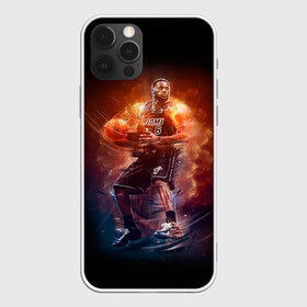 Чехол для iPhone 12 Pro Max с принтом Баскетболист в городе Новоалтайск, Силикон |  | Тематика изображения на принте: basketball | nba | баскет | баскетбол | баскетбольный | нба | спорт