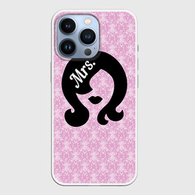 Чехол для iPhone 13 Pro с принтом Mrs. 2 в городе Новоалтайск,  |  | Тематика изображения на принте: 14 февраля | влюбленные | день святого валентина | любимый | любовь | парные | половинка