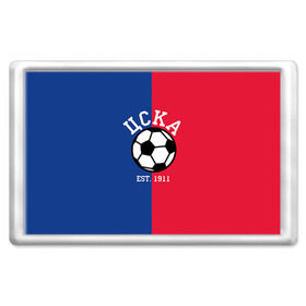 Магнит 45*70 с принтом ЦСКА в городе Новоалтайск, Пластик | Размер: 78*52 мм; Размер печати: 70*45 | цска