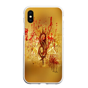 Чехол для iPhone XS Max матовый с принтом Slipknot в городе Новоалтайск, Силикон | Область печати: задняя сторона чехла, без боковых панелей | deth | rock | slipknot | мрак | рок | слипнот