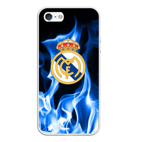 Чехол для iPhone 5/5S матовый с принтом Real Madrid в городе Новоалтайск, Силикон | Область печати: задняя сторона чехла, без боковых панелей | madrid | real | мадрид | реал | футбол