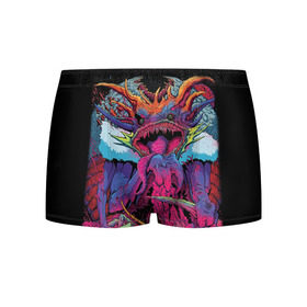 Мужские трусы 3D с принтом Hyper Beast в городе Новоалтайск, 50% хлопок, 50% полиэстер | классическая посадка, на поясе мягкая тканевая резинка | counter strike | cs go | csgo | strike | игры | контр | контр страйк | кс | страйк