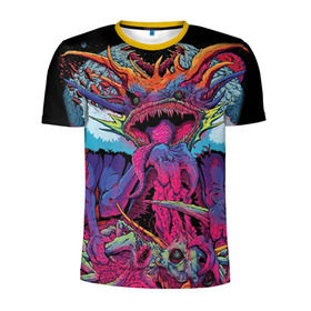 Мужская футболка 3D спортивная с принтом Hyper Beast в городе Новоалтайск, 100% полиэстер с улучшенными характеристиками | приталенный силуэт, круглая горловина, широкие плечи, сужается к линии бедра | counter strike | cs go | csgo | strike | игры | контр | контр страйк | кс | страйк