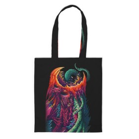 Сумка 3D повседневная с принтом Hyper Beast 1 в городе Новоалтайск, 100% полиэстер | Плотность: 200 г/м2; Размер: 34×35 см; Высота лямок: 30 см | counter strike | cs go | csgo | strike | игры | контр | контр страйк | кс | страйк
