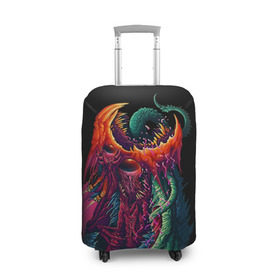 Чехол для чемодана 3D с принтом Hyper Beast 1 в городе Новоалтайск, 86% полиэфир, 14% спандекс | двустороннее нанесение принта, прорези для ручек и колес | counter strike | cs go | csgo | strike | игры | контр | контр страйк | кс | страйк