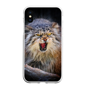 Чехол для iPhone XS Max матовый с принтом Дикий кот в городе Новоалтайск, Силикон | Область печати: задняя сторона чехла, без боковых панелей | Тематика изображения на принте: дикий | животное | кот | котэ | кошка