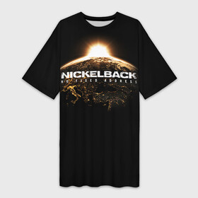 Платье-футболка 3D с принтом Nickelback в городе Новоалтайск,  |  | nickelback | группа | никельбэк | рок