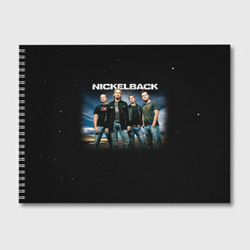 Альбом для рисования с принтом Nickelback в городе Новоалтайск, 100% бумага
 | матовая бумага, плотность 200 мг. | nickelback | группа | никельбэк | рок