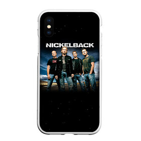 Чехол для iPhone XS Max матовый с принтом Nickelback в городе Новоалтайск, Силикон | Область печати: задняя сторона чехла, без боковых панелей | nickelback | группа | никельбэк | рок