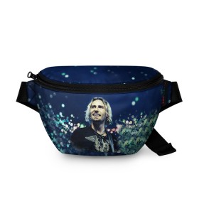 Поясная сумка 3D с принтом Nickelback в городе Новоалтайск, 100% полиэстер | плотная ткань, ремень с регулируемой длиной, внутри несколько карманов для мелочей, основное отделение и карман с обратной стороны сумки застегиваются на молнию | nickelback | группа | никельбэк | рок