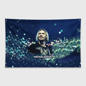 Флаг-баннер с принтом Nickelback в городе Новоалтайск, 100% полиэстер | размер 67 х 109 см, плотность ткани — 95 г/м2; по краям флага есть четыре люверса для крепления | nickelback | группа | никельбэк | рок