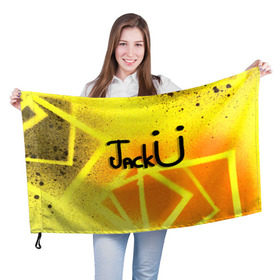 Флаг 3D с принтом Jack U Collection в городе Новоалтайск, 100% полиэстер | плотность ткани — 95 г/м2, размер — 67 х 109 см. Принт наносится с одной стороны | diplo | jack u | skrillex