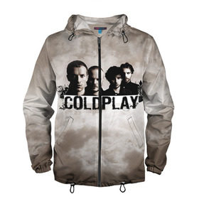 Мужская ветровка 3D с принтом Coldplay в городе Новоалтайск, 100% полиэстер | подол и капюшон оформлены резинкой с фиксаторами, два кармана без застежек по бокам, один потайной карман на груди | coldplay | rock | колдплэй | рок