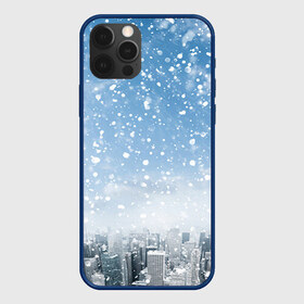 Чехол для iPhone 12 Pro Max с принтом Снежный город в городе Новоалтайск, Силикон |  | Тематика изображения на принте: город | зима | природа | снег | снегопад