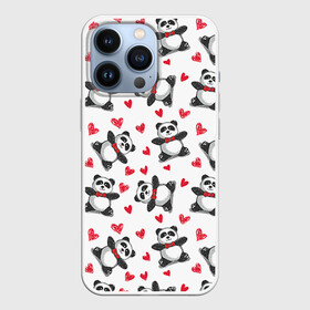 Чехол для iPhone 13 Pro с принтом Панда и любовь в городе Новоалтайск,  |  | Тематика изображения на принте: 14 февраля | bears | love | love you | валентин | влюбленные | день святого валентина | лав | любовь | медведб | медведи | мишки | подарок девушке | подарок парню