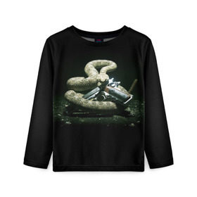 Детский лонгслив 3D с принтом Hitman в городе Новоалтайск, 100% полиэстер | длинные рукава, круглый вырез горловины, полуприлегающий силуэт
 | hitman | змея | хитмэн