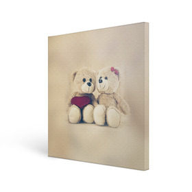 Холст квадратный с принтом Love teddy bears в городе Новоалтайск, 100% ПВХ |  | 14 февраля | bears | teddy | валентин | день святого валентина | игрушки | медведи | милый | мимими | мишка | мишки | подарки | подарок | подарок девушке | подарок парню | тедди