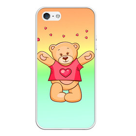 Чехол для iPhone 5/5S матовый с принтом Funny Bear в городе Новоалтайск, Силикон | Область печати: задняя сторона чехла, без боковых панелей | 14 февраля | bears | teddy | валентин | день святого валентина | игрушки | медведи | милый | мимими | мишка | мишки | подарки | подарок | подарок девушке | подарок парню | тедди