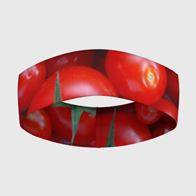 Повязка на голову 3D с принтом Томатная в городе Новоалтайск,  |  | tomato | vegan | vegetarian | будизм | веган | вегетарианство | йога | помидор | сыроедение | томат | фитнес | ягода