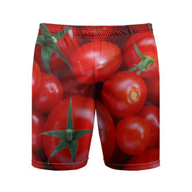 Мужские шорты 3D спортивные с принтом Томатная в городе Новоалтайск,  |  | tomato | vegan | vegetarian | будизм | веган | вегетарианство | йога | помидор | сыроедение | томат | фитнес | ягода