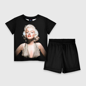 Детский костюм с шортами 3D с принтом Мерлин Монро 2 в городе Новоалтайск,  |  | marilyn monroe | кино | мерлин монро | мэрилин монро | норма джин бейкер | ретро