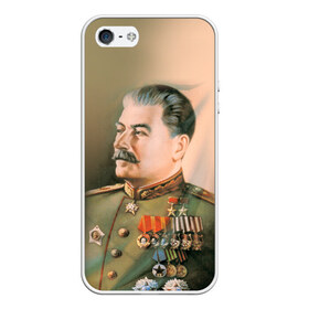 Чехол для iPhone 5/5S матовый с принтом Сталин 1 в городе Новоалтайск, Силикон | Область печати: задняя сторона чехла, без боковых панелей | знаменитости | иосиф сталин | ретро | ссср