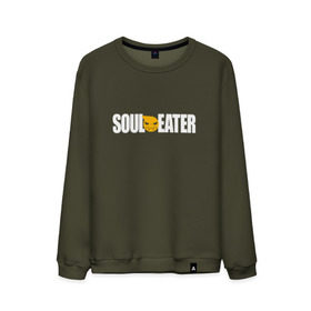 Мужской свитшот хлопок с принтом Soul Eater - белый логотип в городе Новоалтайск, 100% хлопок |  | soul eater | логотип одного из лучших аниме   