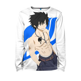 Детский лонгслив 3D с принтом Gray in Fairy tail в городе Новоалтайск, 100% полиэстер | длинные рукава, круглый вырез горловины, полуприлегающий силуэт
 | аниме | грей | отмороженный | хвост фей