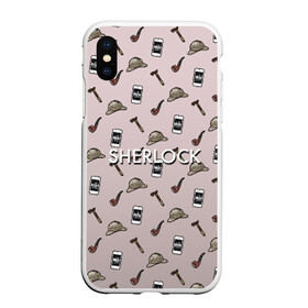 Чехол для iPhone XS Max матовый с принтом Sherlock в городе Новоалтайск, Силикон | Область печати: задняя сторона чехла, без боковых панелей | holmes | sherlock | холмс | шерлок