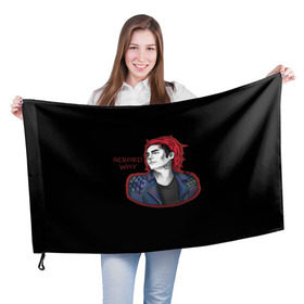 Флаг 3D с принтом My Chemical Romance в городе Новоалтайск, 100% полиэстер | плотность ткани — 95 г/м2, размер — 67 х 109 см. Принт наносится с одной стороны | anthony | black parade | bob bryar | famous last words | frank | gerard | james dewees | matt pelissier | mikey | my chemical romance | ray toro | sing | way | айеро | боб | брайар | деуис | джеймс | джерард уэй | майки | мэтт | пелишьер | рэй | торо | уэ