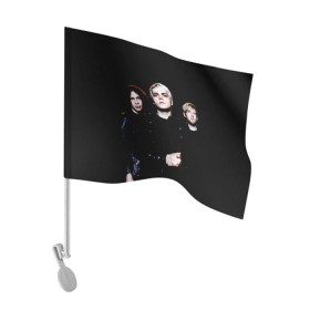 Флаг для автомобиля с принтом My Chemical Romance в городе Новоалтайск, 100% полиэстер | Размер: 30*21 см | anthony | black parade | bob bryar | famous last words | frank | gerard | james dewees | matt pelissier | mikey | my chemical romance | ray toro | sing | way | айеро | боб | брайар | деуис | джеймс | джерард уэй | майки | мэтт | пелишьер | рэй | торо | уэ