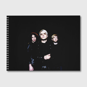 Альбом для рисования с принтом My Chemical Romance в городе Новоалтайск, 100% бумага
 | матовая бумага, плотность 200 мг. | anthony | black parade | bob bryar | famous last words | frank | gerard | james dewees | matt pelissier | mikey | my chemical romance | ray toro | sing | way | айеро | боб | брайар | деуис | джеймс | джерард уэй | майки | мэтт | пелишьер | рэй | торо | уэ