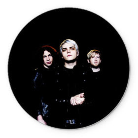 Коврик круглый с принтом My Chemical Romance в городе Новоалтайск, резина и полиэстер | круглая форма, изображение наносится на всю лицевую часть | anthony | black parade | bob bryar | famous last words | frank | gerard | james dewees | matt pelissier | mikey | my chemical romance | ray toro | sing | way | айеро | боб | брайар | деуис | джеймс | джерард уэй | майки | мэтт | пелишьер | рэй | торо | уэ