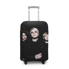 Чехол для чемодана 3D с принтом My Chemical Romance в городе Новоалтайск, 86% полиэфир, 14% спандекс | двустороннее нанесение принта, прорези для ручек и колес | anthony | black parade | bob bryar | famous last words | frank | gerard | james dewees | matt pelissier | mikey | my chemical romance | ray toro | sing | way | айеро | боб | брайар | деуис | джеймс | джерард уэй | майки | мэтт | пелишьер | рэй | торо | уэ