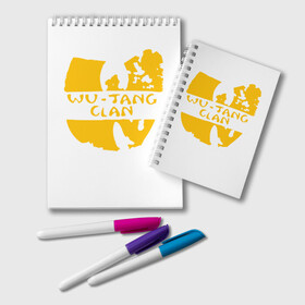 Блокнот с принтом Wu Tang Clan в городе Новоалтайск, 100% бумага | 48 листов, плотность листов — 60 г/м2, плотность картонной обложки — 250 г/м2. Листы скреплены удобной пружинной спиралью. Цвет линий — светло-серый
 | Тематика изображения на принте: method man | tang clan | wu tang clan