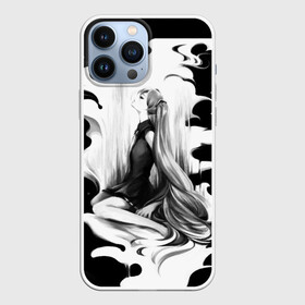 Чехол для iPhone 13 Pro Max с принтом Черно белая Мику Хацунэ в городе Новоалтайск,  |  | Тематика изображения на принте: аниме | мику | одни из вокалоидов   хатсуне мику.вокалоиды