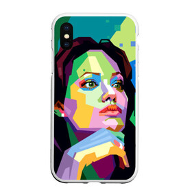 Чехол для iPhone XS Max матовый с принтом Анджелина Джоли в городе Новоалтайск, Силикон | Область печати: задняя сторона чехла, без боковых панелей | angelina jolie | актриса | анджелина джоли | звезда | знаменитость | кино | поп арт | символ