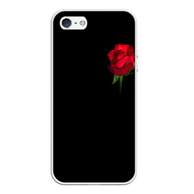 Чехол для iPhone 5/5S матовый с принтом Розы за спиной в городе Новоалтайск, Силикон | Область печати: задняя сторона чехла, без боковых панелей | за спиной | любовь | подарок | роза | розы | сюрприз | цветы | чувства