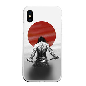 Чехол для iPhone XS Max матовый с принтом Самурай 1 в городе Новоалтайск, Силикон | Область печати: задняя сторона чехла, без боковых панелей | борьба | воин | единоборства | путь воина | самураи | самурай