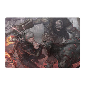 Магнитный плакат 3Х2 с принтом The witcher 3 в городе Новоалтайск, Полимерный материал с магнитным слоем | 6 деталей размером 9*9 см | ведьмак