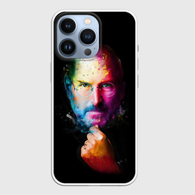 Чехол для iPhone 13 Pro с принтом Стив Джобс в городе Новоалтайск,  |  | Тематика изображения на принте: apple | знаменитость | лидер | очки | поп арт | портрет | рука | стив джобс | яблоко