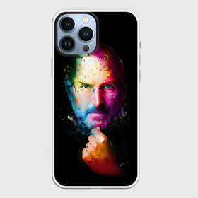 Чехол для iPhone 13 Pro Max с принтом Стив Джобс в городе Новоалтайск,  |  | Тематика изображения на принте: apple | знаменитость | лидер | очки | поп арт | портрет | рука | стив джобс | яблоко