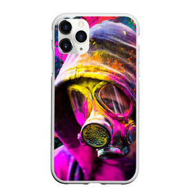 Чехол для iPhone 11 Pro матовый с принтом Индуистский фестиваль красок в городе Новоалтайск, Силикон |  | festival | festival of colors | holi | весны | девушка | индия | индуистский фестиваль | капюшон | красок | противогаз | радуга | спектр | холи