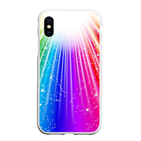 Чехол для iPhone XS Max матовый с принтом Солнце в городе Новоалтайск, Силикон | Область печати: задняя сторона чехла, без боковых панелей | обстракция | радуга | свет | солнце | спектр | цвет | цвета | яркие